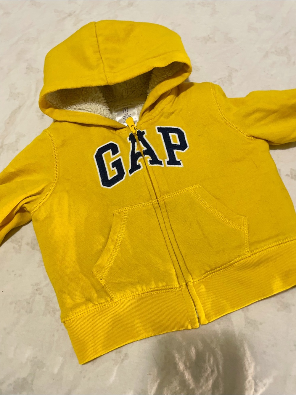 3/$30 GAP Kids Yellow Hooded Zip Sweatshirt